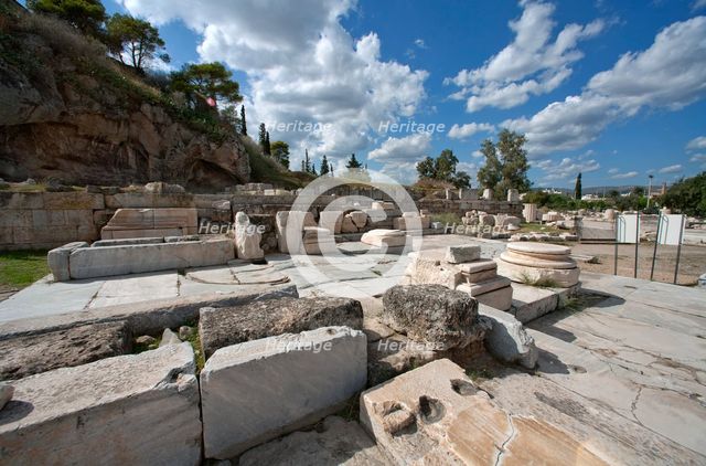 The Lesser Propylaea, Eleusis, Greece. Creator: Samuel Magal.