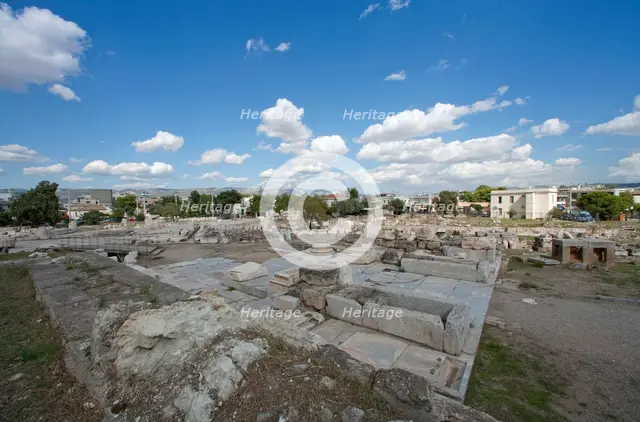 The Lesser Propylaea, Eleusis, Greece. Creator: Samuel Magal.