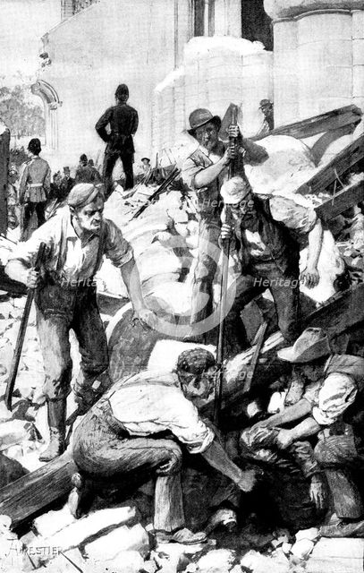 The Lepers' Window:...digging out the debris were found what might have been the remains..., 1898. Creator: Unknown.