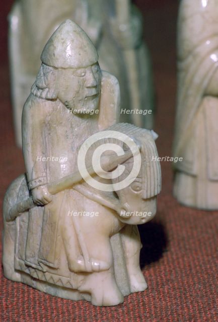 The Lewis Chessmen, (Norwegian?), c1150-c1200. Artist: Unknown
