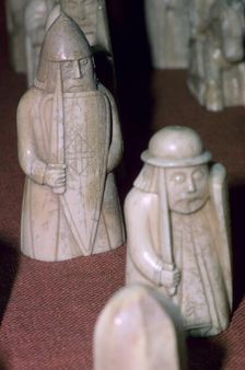 The Lewis Chessmen, (Norwegian?), c1150-c1200