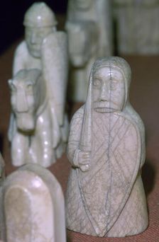 The Lewis Chessmen, (Norwegian?), c1150-c1200