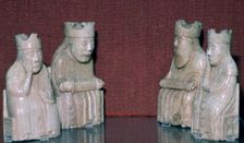 The Lewis Chessmen, (Norwegian?), c1150-c1200