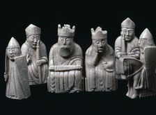 The Lewis Chessmen, (Norwegian?), c1150-c1200