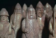 The Lewis Chessmen, (Norwegian?), c1150-c1200