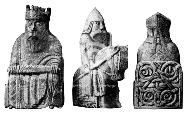 The Lewis Chessmen, (Norwegian?), c1150-c1200, (c1920). Artist: Unknown