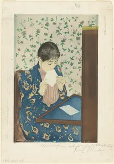 The Letter, 1890-1891. Creator: Mary Cassatt