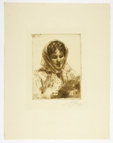 The Letter, 1913. Creator: Anders Leonard Zorn