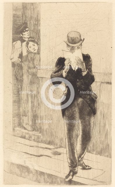 The Letter to Madame Henry (La lettre à Madame Henry), 1885. Creator: Paul Albert Besnard.