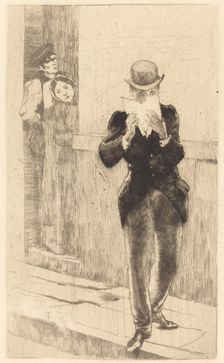 The Letter to Madame Henry (La lettre à Madame Henry), 1885. Creator: Paul Albert Besnard