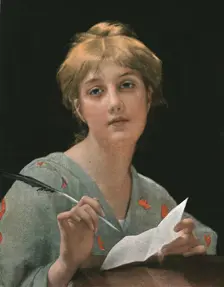 '"The Letter" after Adolphe Piot 1890. Creator: Adolphe Piot