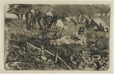 The Letter at Camp, c.1893. Creator: Giovanni Fattori