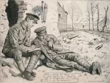 The Letter Home c1917, (1918). Artist: Gunning King