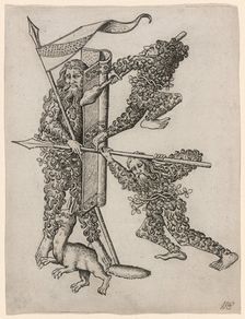 The Letter "K", c. 1466/1467. Creator: Master ES