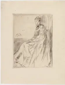 The Letter (Maud, seated), 1873. Creator: James Abbott McNeill Whistler