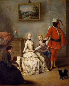The letter of the moor, 1751. Creator: Pietro Longhi