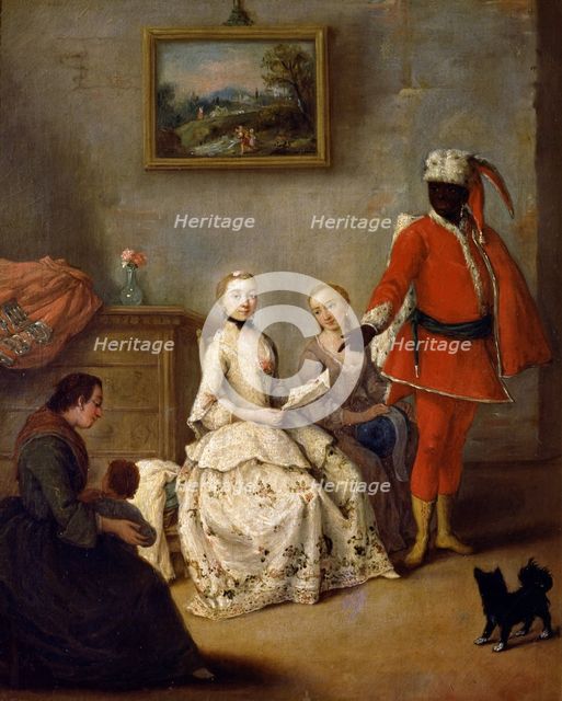 The letter of the moor, 1751. Creator: Pietro Longhi.