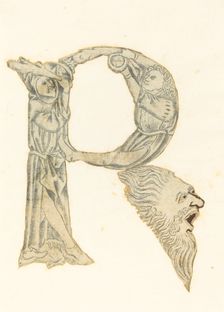 The Letter P (converted to an R), 1465/1470. Creator: Master with the Banderoles