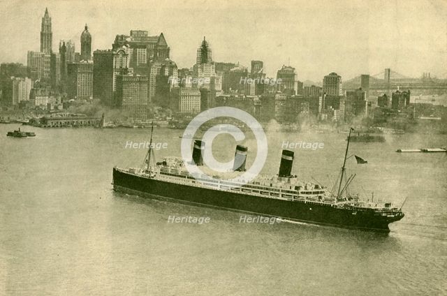 'The "Leviathan" at New York', c1930. Creator: Unknown.