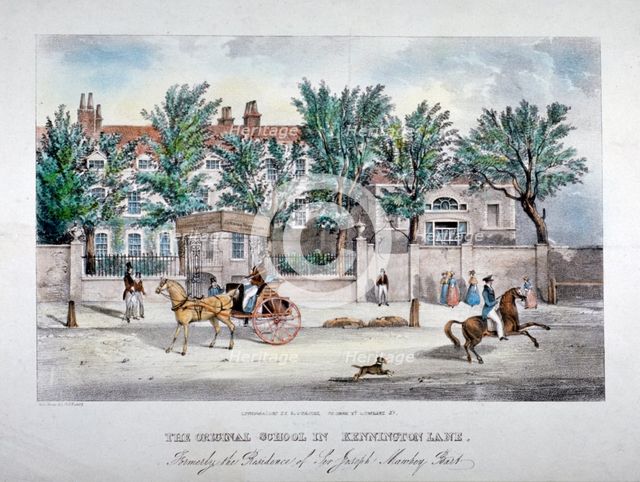 The Licensed Victuallers' School, Kennington Lane, Lambeth, London, c1841.       Artist: GF Bragg