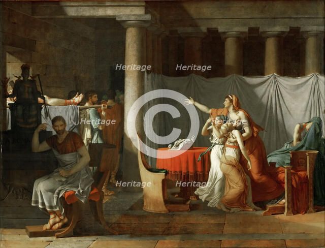 The Lictors Bring to Brutus the Bodies of His Sons, 1789.