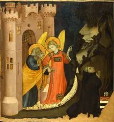 The Liberation of Saint Peter, 1410-1415 . Creator: Jaquerio, Giacomo (ca 1375-1453)