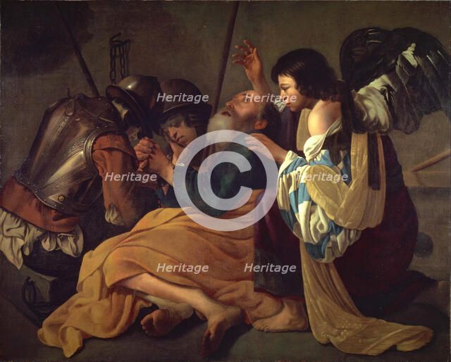 The Liberation of Saint Peter. Artist: Terbrugghen, Hendrick, follower of  