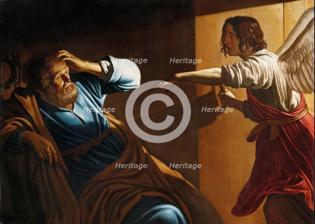 The Liberation of Saint Peter, c. 1616-1618. Creator: Honthorst, Gerrit, van (1590-1656).