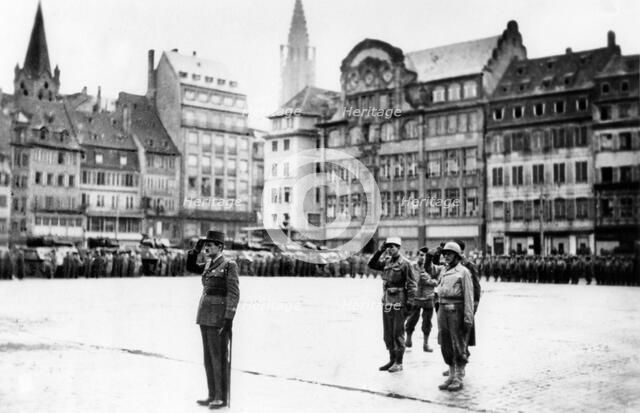 The liberation of Strasbourg, France, November 1944. Artist: Unknown