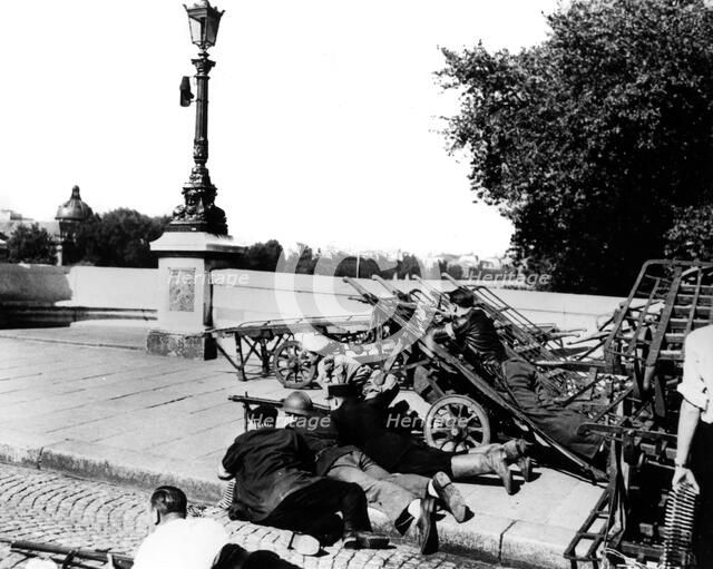 The liberation of Paris, August 1944. Artist: Unknown