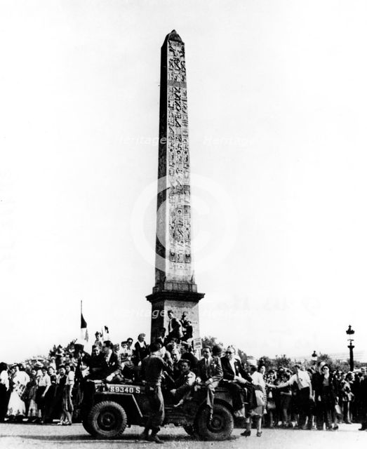The liberation of Paris, August 1944. Artist: Unknown