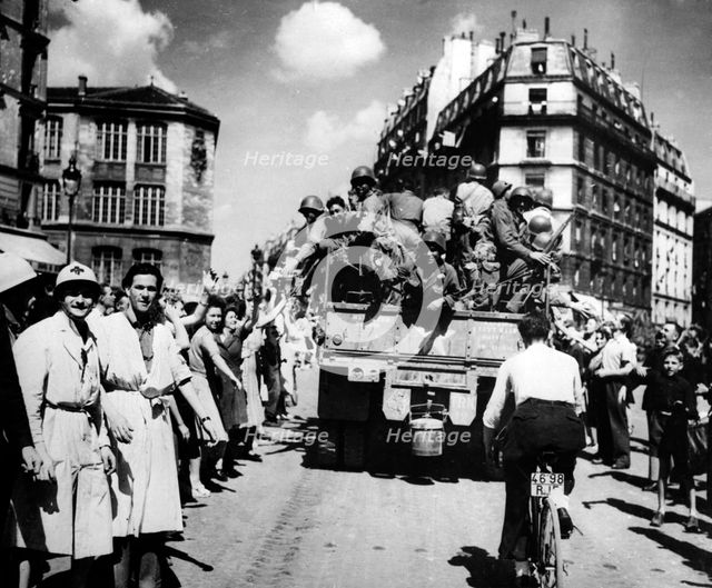 The liberation of Paris, August 1944. Artist: Unknown