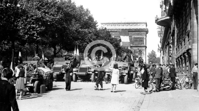 The liberation of Paris, August 1944. Artist: Unknown