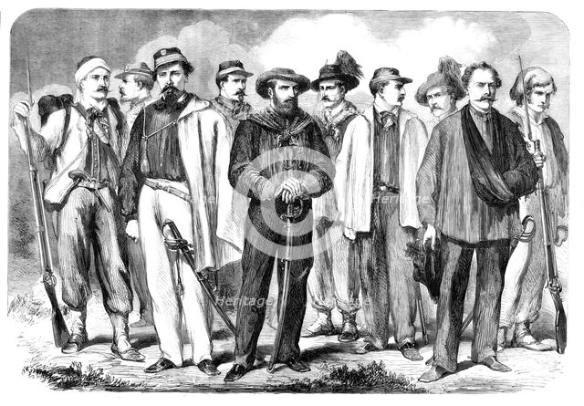 The Liberators of Sicily - from a sketch by our special artist, 1860. Creator: Unknown.