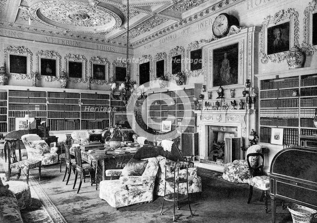 The library, Chesterfield House, 1908.Artist: Bedford Lemere and Company