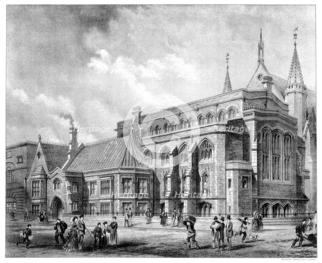 The Library and Museum of the Corporation of the City of London, 1886.Artist: Sprague & Co