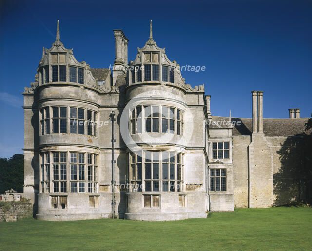 The Library and Parlour, Kirby Hall, Northamptonshire, 1993. Artist: John Critchley