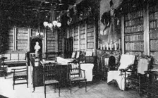 The Library, Abbotswood 1923.Artist: WA Mansell & Co