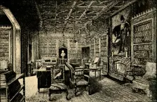 The Library at Abbotsford 1882. Creator: Unknown