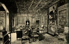 The Library at Abbotsford 1882. Creator: Unknown