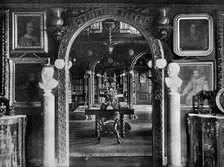 The library, Keir House, Bridge of Allan, Stirlingshire, Scotland, 1924-1926. Artist: Valentine & Sons Ltd