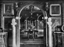 The library, Keir House, Bridge of Allan, Stirlingshire, Scotland, 1924-1926. Artist: Valentine & Sons Ltd