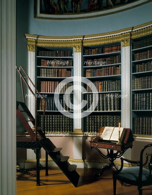 The library, Kenwood House, Hampstead, London, 1989. Artist: Paul Highnam