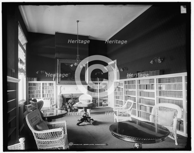 The Library, Hotel Champlain, N.Y., between 1900 and 1910. Creator: Unknown.