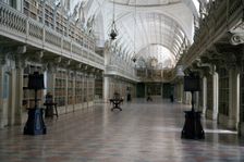 The library in the Mafra National Palace (Palacio de Mafra), Mafra, Portugal, 2009. Creator: Samuel Magal