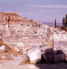 The Library of Celsus, Ephesus, Turkey, c1955. Creator: Arthur Charles Kirby Ware