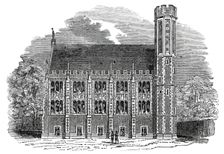 The Library, Lincoln's Inn New Buildings, 1845. Creator: Unknown
