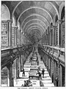 The Library, Trinity College, Dublin, 19th century