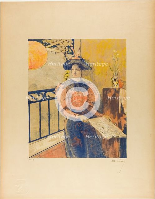 The Light, from the third album of L'Estampe originale, 1893. Creator: Alexandre Lunois.