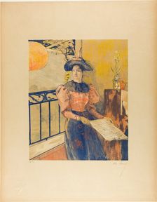 The Light, from the third album of L'Estampe originale, 1893. Creator: Alexandre Lunois